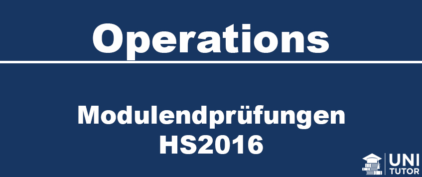 Modulendprüfung HS2016 - Operations